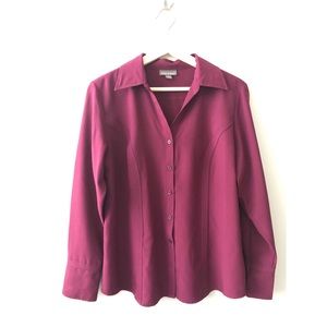 Roz & Ali Button Down Blouse Size Medium